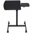 Unique Furniture 270 Wood and Steel Adjust Height Reading Table in Black PVC