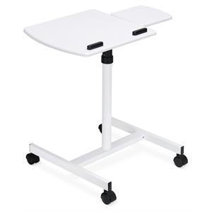 Unique Furniture 270 MDF and Steel Reading Table in White PVC