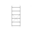 Unique Furniture Wood and Steel Adjustable Bookcase in Brown