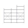 Unique Furniture Wood and Steel Adjustable Bookcase in Brown