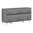 Unique Furniture 350 Credenza with File & Drawer in Gray