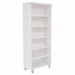 K101 Contemporary Bookcase with 6 Shelves in White