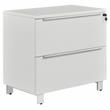 K120 Lateral File Cabinet with 2 Drawers in White
