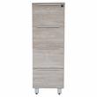 K125 4 Drawers File Cabinet with Lock in Gray
