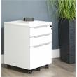 K126 Mobile Pedestal with 3 Drawers in White