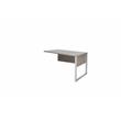 K153 Transitional 47x20 Inches Wood Return LR in Gray