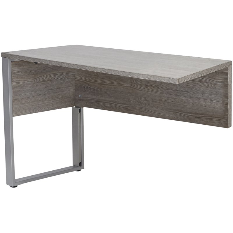 K153 Transitional 47x20 Inches Wood Return LR in Gray