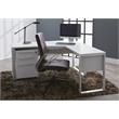 RSF Crescent Desk 63x24/32 Inches in White