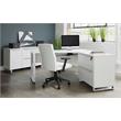 RSF Crescent Desk 63x24/32 Inches in White