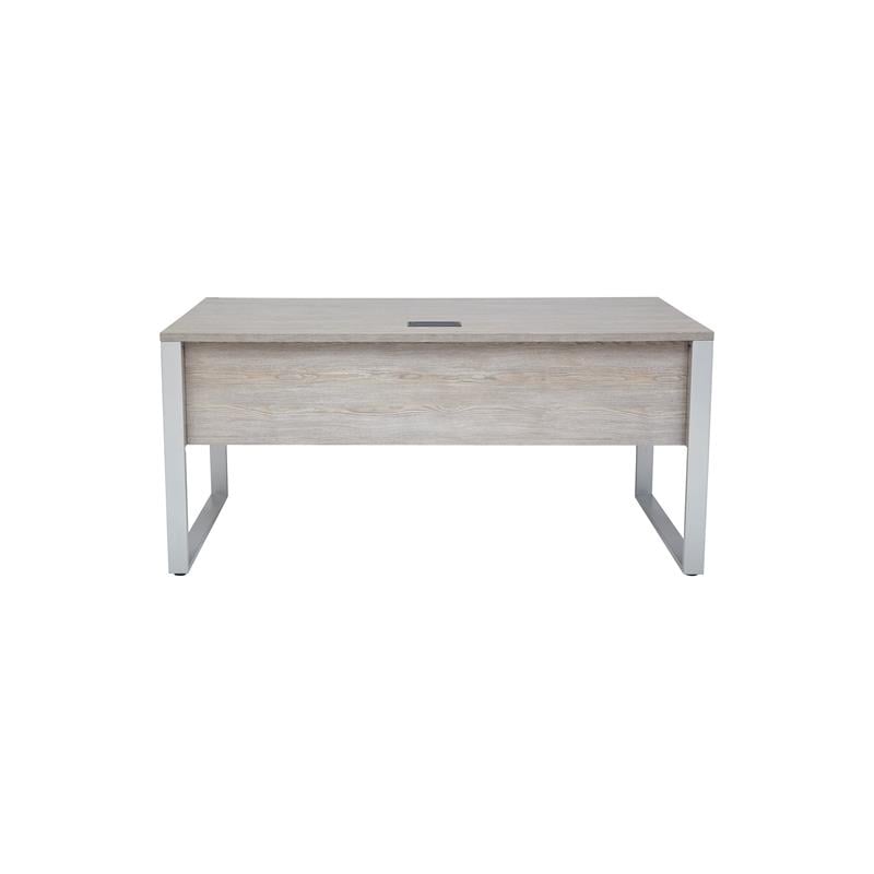 Contemporary Rectangular Desk 71x32 Inches in Gray