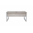 Contemporary Rectangular Desk 71x32 Inches in Gray