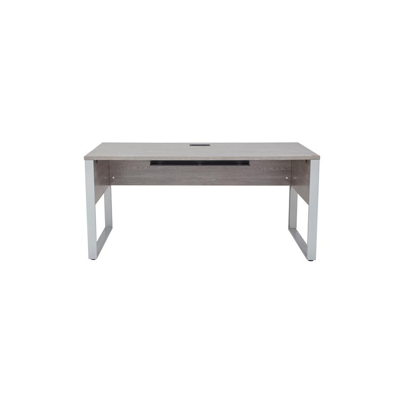 Contemporary Rectangular Desk 71x32 Inches in Gray