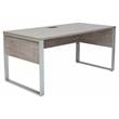 Contemporary Rectangular Desk 71x32 Inches in Gray