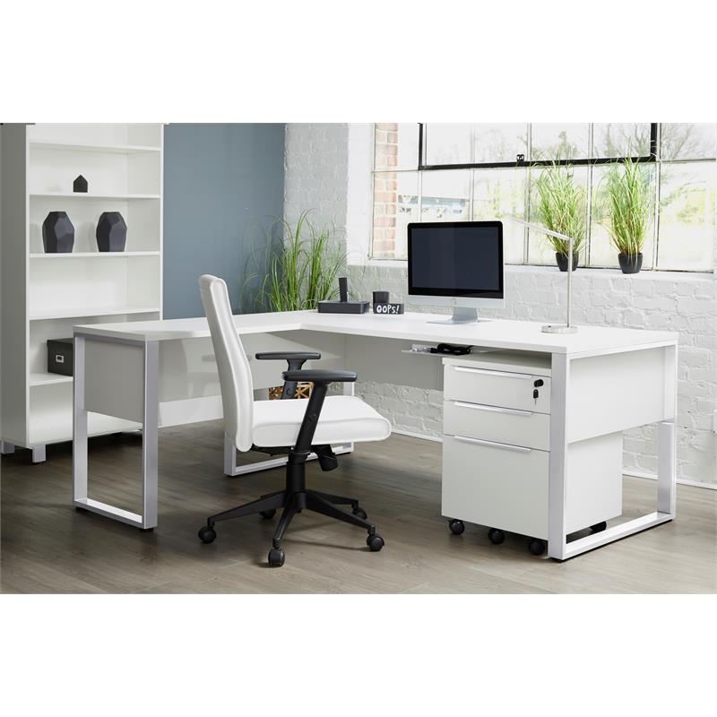 K145 Rectangular Desk 71x32 Inches in White