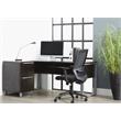 LSF Crescent Desk 63x32/24 Inches in Espresso