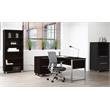 LSF Crescent Desk 63x32/24 Inches in Espresso