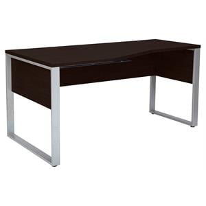 LSF Crescent Desk 63x32/24 Inches in Espresso