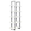 Contemporary Open Bookcase with 5 Shelves in White