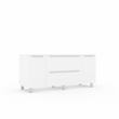 Credenza with 2 Drawers and 2 Doors in White