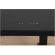 Unique Furniture Contemporary Glass Top Sit Stand Desk in Black