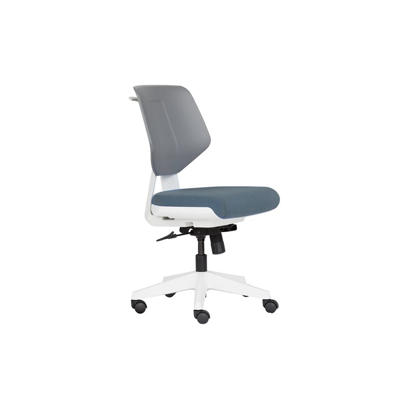 Unique Furniture Contemporary Fabric Seat Office Chair in Gray Finish