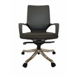 Unique Furniture Contemporary Leather Executive Chair in Gray