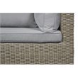 Unique Furniture 6 Piece Steel Polyester Modular Outdoor Sofa Set in Brown/Beige