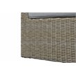Unique Furniture 6 Piece Steel Polyester Modular Outdoor Sofa Set in Brown/Beige