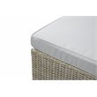 Unique Furniture 6 Piece Steel Polyester Modular Outdoor Sofa Set in Brown/Beige