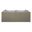 Unique Furniture 6 Piece Steel Polyester Modular Outdoor Sofa Set in Brown/Beige