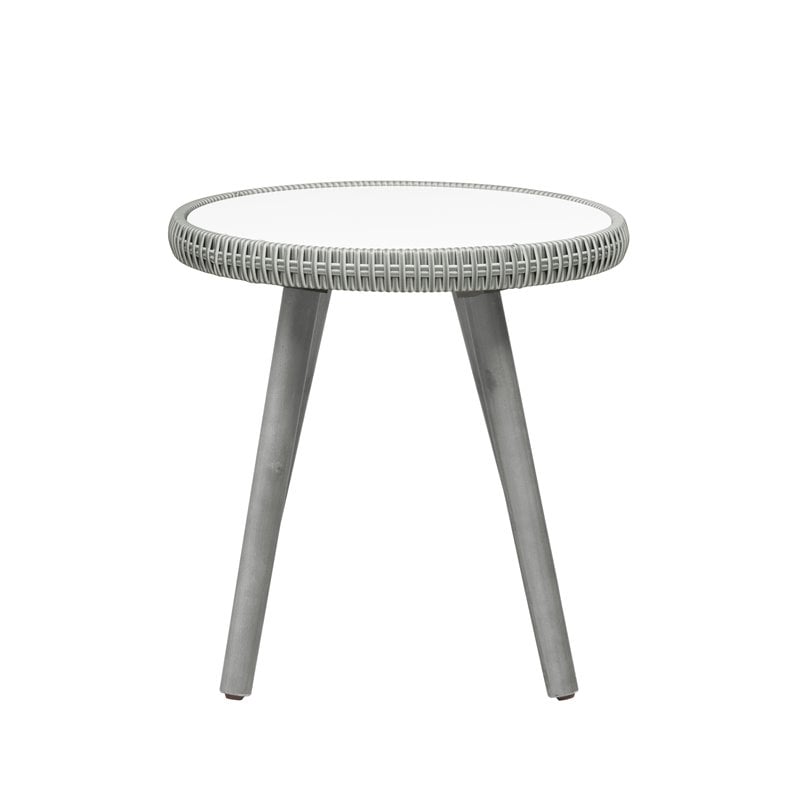 Unique Furniture 3-Piece Solid Wood Outdoor Bistro Set in Black/Beige/Gray