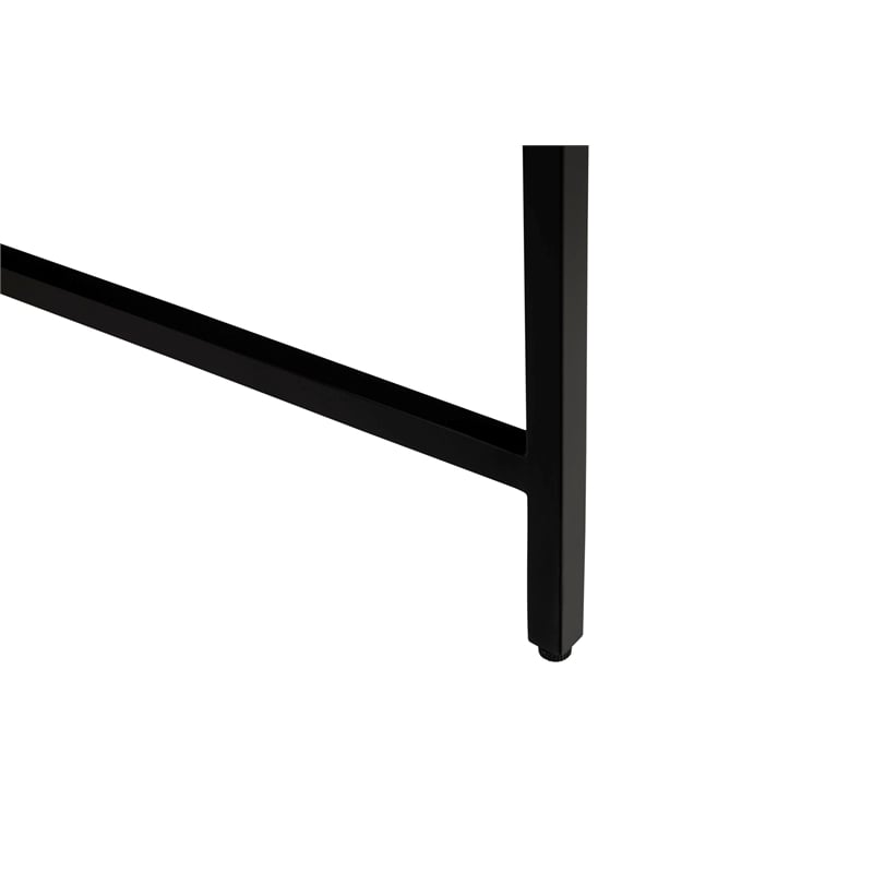 Unique Furniture Engineered Wood Modern Corner Writing Desk in Walnut