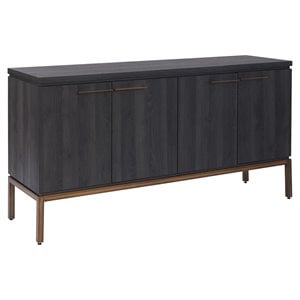 Unique Furniture Grey Modern Sideboard in Brown/Copper