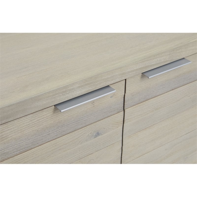 Contemporary Wood Sideboard in Barley Natural