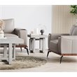 Contemporary Wood End Table in Barley Natural