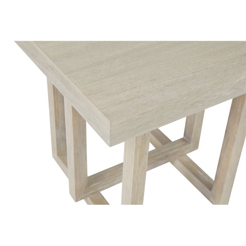 Contemporary Wood End Table in Barley Natural