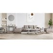Contemporary Wood End Table in Barley Natural