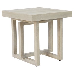 Contemporary Wood End Table in Barley Natural
