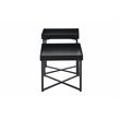 Contemporary Metal Coffee Tables in Black (Set of 2)