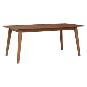 Unique Furniture Sedona 78&quot Rectangular Solid Wood Dining Table in Walnut
