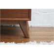 2-Door Mid-Century Wood Media Cabinet in Walnut