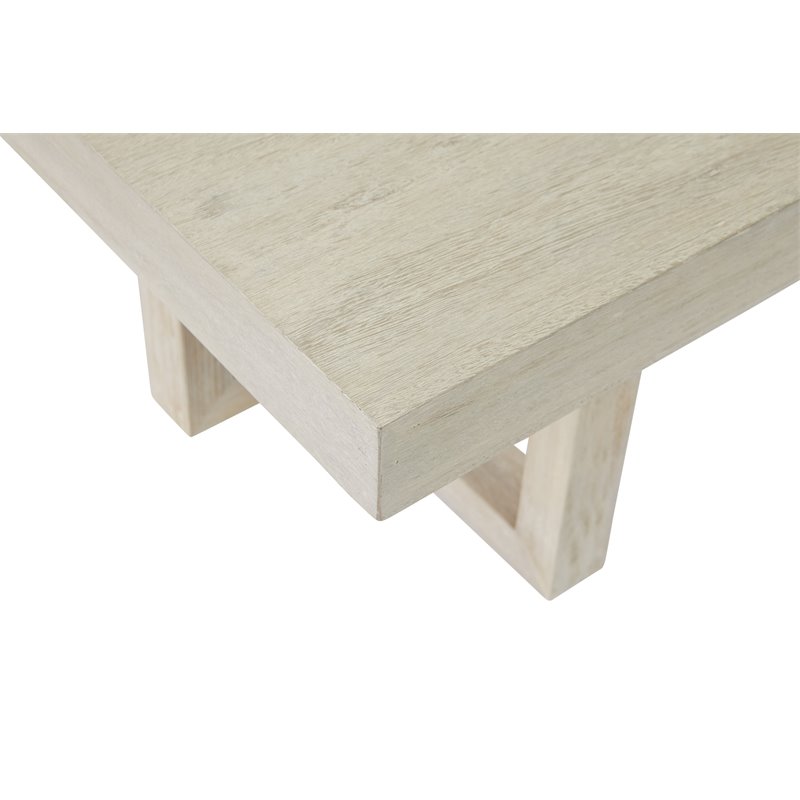 Contemporary Wood Coffee Table in Barley Natural