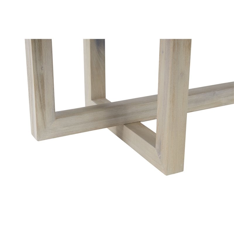 Contemporary Wood Coffee Table in Barley Natural