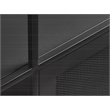 3-Shelf Contemporary Metal Bookcase in Black