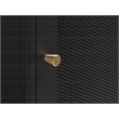 3-Shelf Contemporary Metal Bookcase in Black