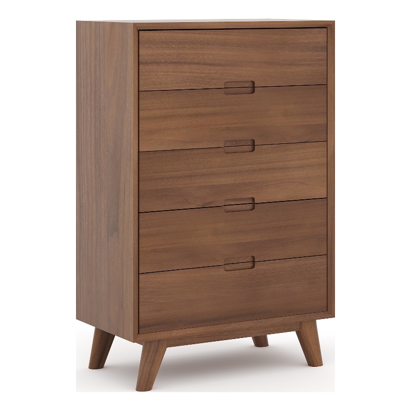 Mid-Century Modern High Chest - Walnut Stain