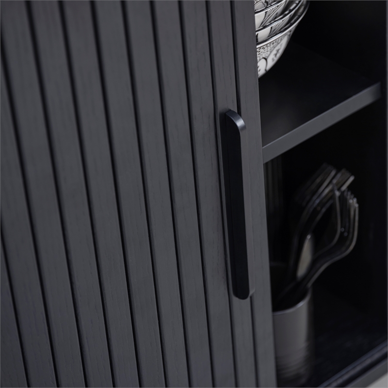 Unique Furniture Engineered Wood Rounded Sliding Door 55