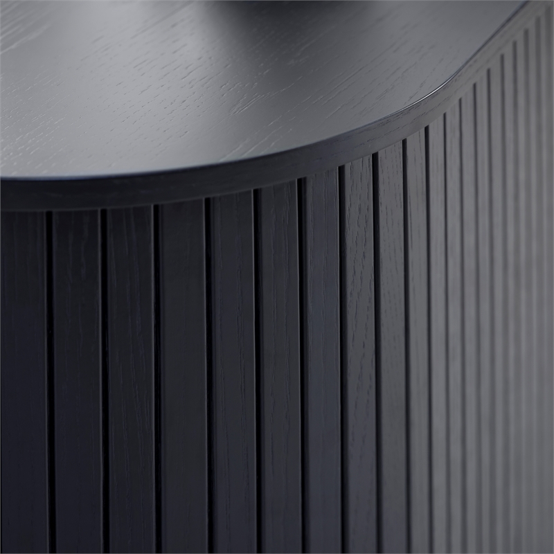 Unique Furniture Engineered Wood Rounded Sliding Door 55