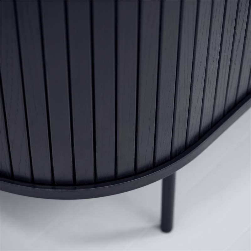 Unique Furniture Engineered Wood Rounded Sliding Door 55