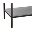 52-inch Wide Metal and Glass Sideboard - Black